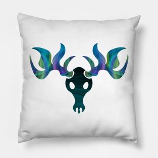 Spectral Deer Skull Pillow