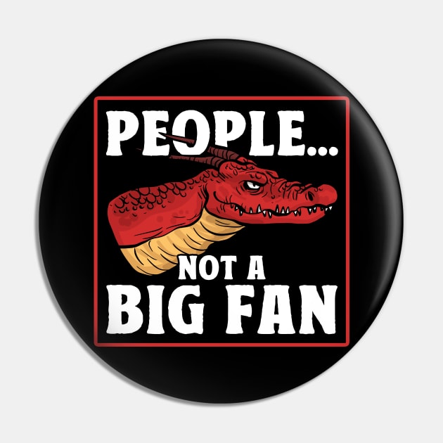 Dragon People Not A Big Fan Grumpy Dragon Pin by Toeffishirts