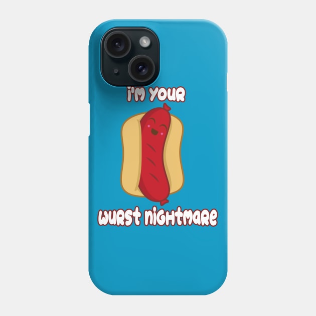 Wurst Nightmare Phone Case by rachybattlebot