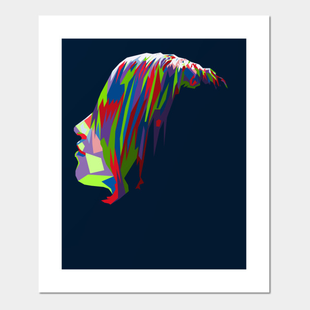 Side Profile Girl Affiche Et Impression D Art Teepublic Fr,Anime Base Female Happy