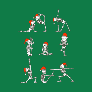 Skeleton Yoga Xmas T-Shirt