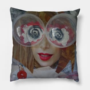 Woman from imaginative space Pillow