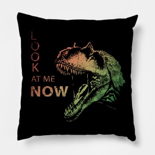 Allosaurus Roarind Dinosaur Vintage Pillow