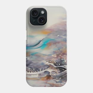 Abstract, Marble, Watercolor, Colorful, Vibrant Colors, Textured Painting, Texture, Gradient, Wave, Fume, Wall Art, Modern Art Phone Case