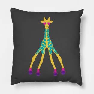 Y2K Giraffe in Sunglasses Pillow