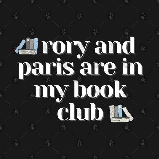 Rory and Paris Book Club with Books by Gilmore Book Club