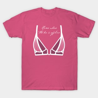 No Bra Club No Bra Is The Best Bra Funny Boob Slogan T-shirt Top Tee