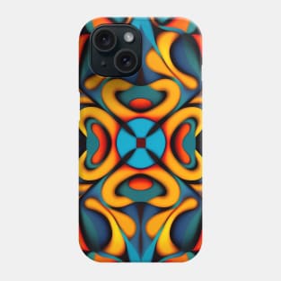 Groovy Fleur Retro Pattern Phone Case