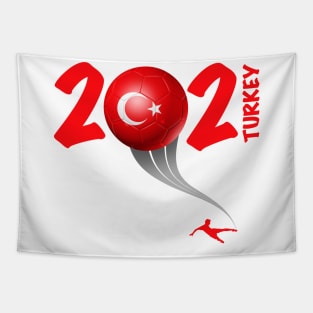 Turkey Euro Soccer 2021 Tapestry