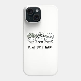 Kiwi just talk! Cute Pun Humor Sticker Phone Case