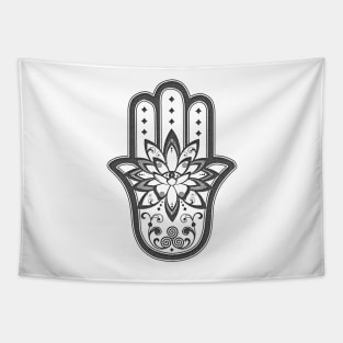 Hamsa Lotus Eye Tapestry