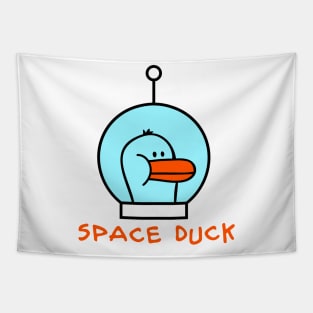 Astronaut Duck Tapestry