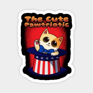 The Cute Patriotic Cat Gift Magnet