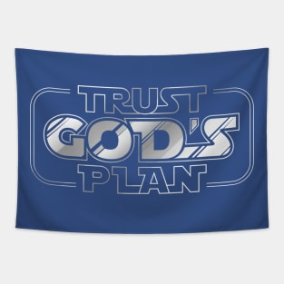 Trust Gods Plan - The Force Silver Tapestry