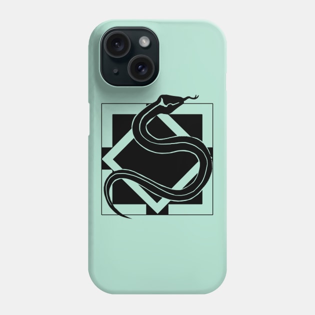 Serpent - Original Logo Banner Sigil - Dark Design for Light Backgrounds Phone Case by Indi Martin