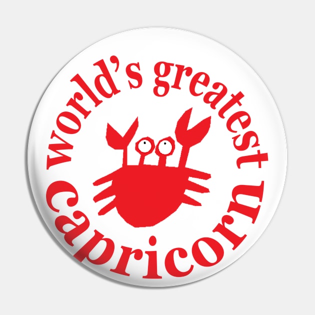 World's Greatest Capricorn Pin by Potatoman