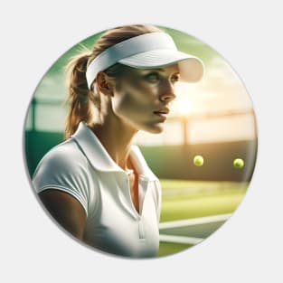 The Tennis Girl Pin