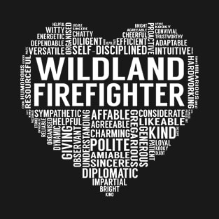 Wildland Firefighter Heart T-Shirt