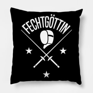 Fechtgottin (white) Pillow