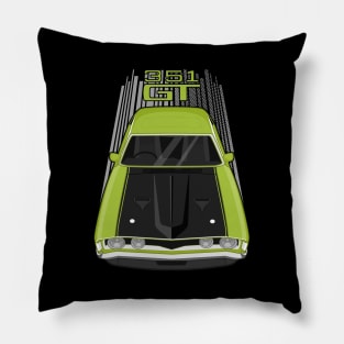 Ford Falcon XA GT 351 - Lime Green and Black Pillow