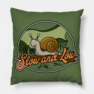 Slow and Low Snail Pillow