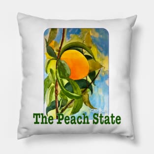 Georgia, The Peach State Pillow