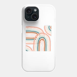 Rainbow abstract illustration Phone Case