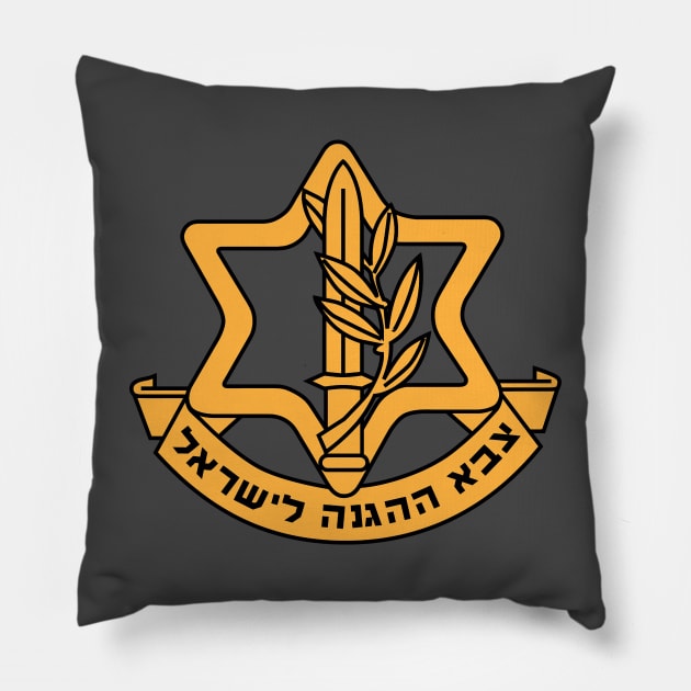 Israeli Defense Force Insignia - IDF Pillow by EphemeraKiosk