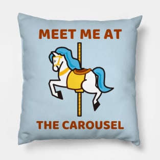 Meet Me at the Carousel Pillow