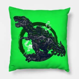 Mecharex Rises - NeonGreen Pillow