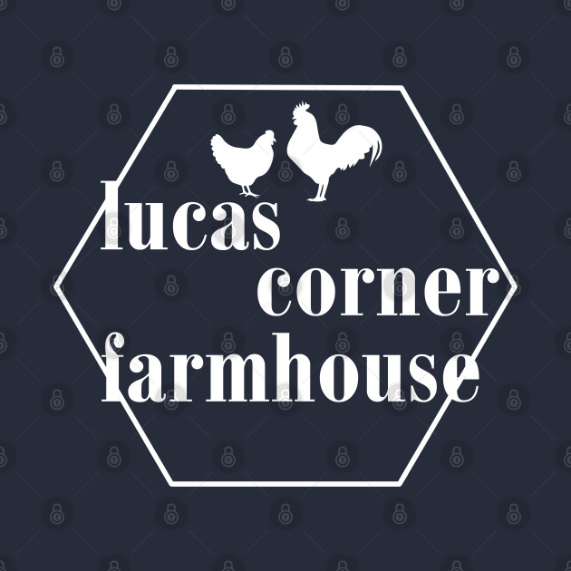 Lucas Corner Farmhouse - White Print by Corner Farmhouse Shop