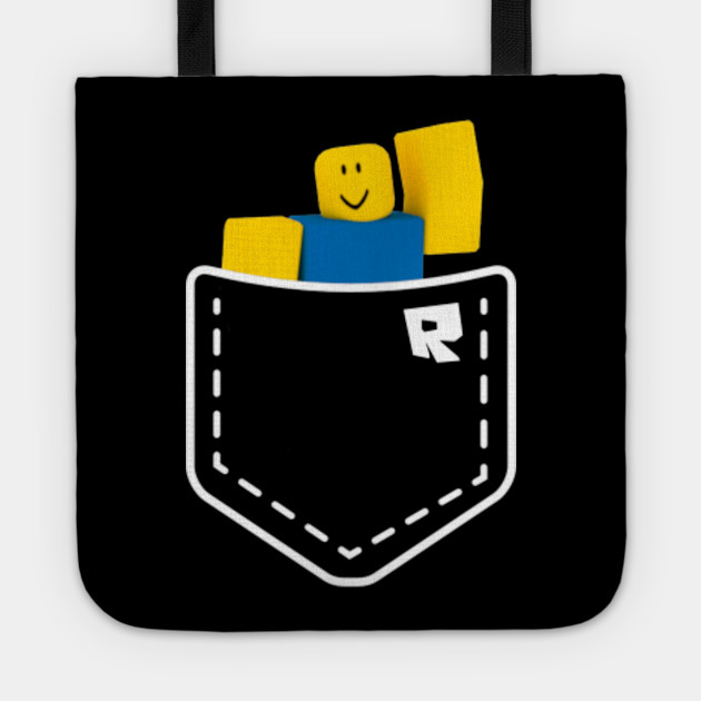 Roblox Pocked Noob Oof Gift For Kids Roblox Tote Teepublic - noob in a bag roblox