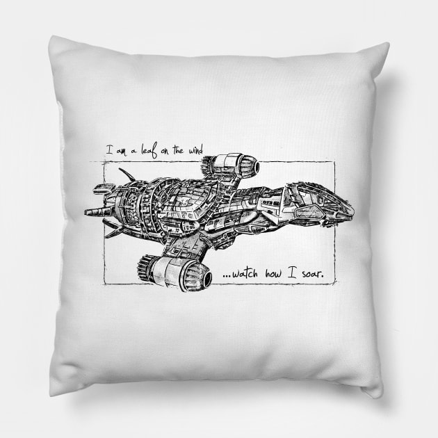 Sketch Pillow by bigdamnbrowncoats