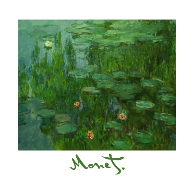 Green Waterlilies - Claude Monet by Naves