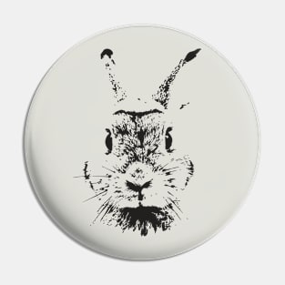 VINTAGE RABBIT FACE CLOSEUP BUNNY LOVER GIFT Pin