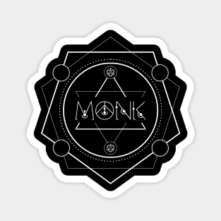 Monk Character Class TRPG Tabletop RPG Gaming Addict Magnet