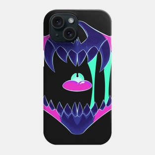 Demon Skull Mask 6 BIG PINK GLOW Phone Case