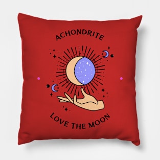 Meteorite Collector "ACHONDRITE LOVE THE MOON" Meteorite Pillow