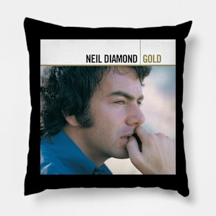 Gold  Neil Album Cover Pillow