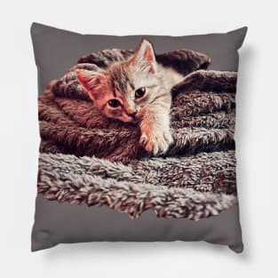 Kitten cuteness Pillow