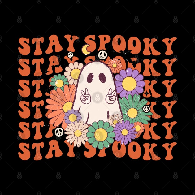 Stay Spooky Groovy Halloween by UniqueBoutiqueTheArt