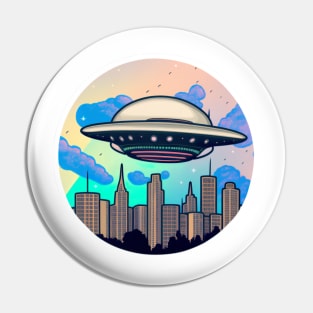 Aliens are coming Pin