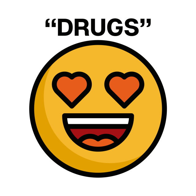 Drugs Emoticon Funny Drugs Tapestry TeePublic