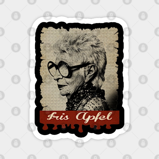 Iris Apfel - Vintage Magnet by Teling Balak