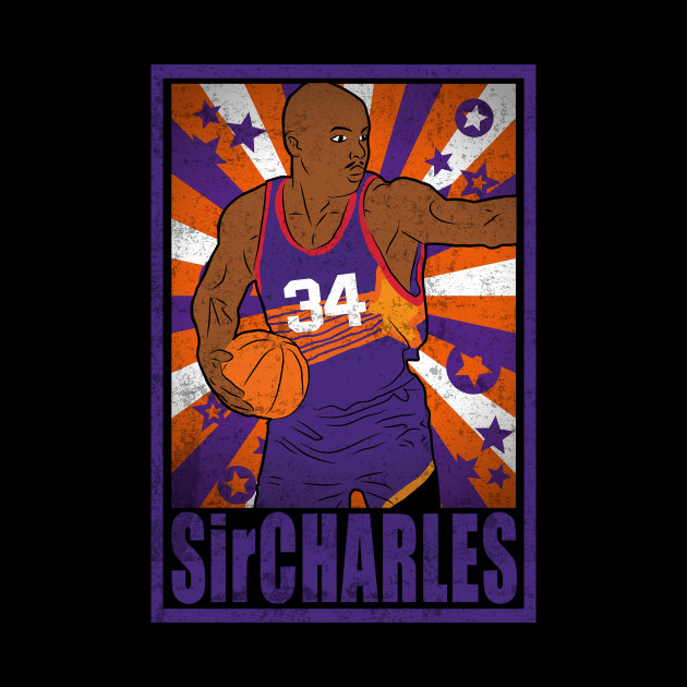 Barkley Basketball Sir Charles Phoenix 34 Legend - Charles Barkley - Phone Case