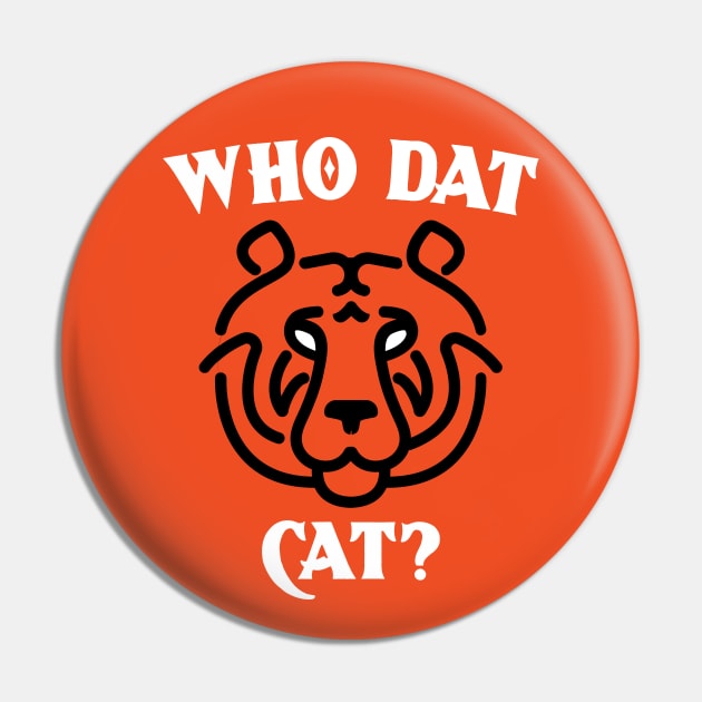 Who Dat Cat Pin by Etopix