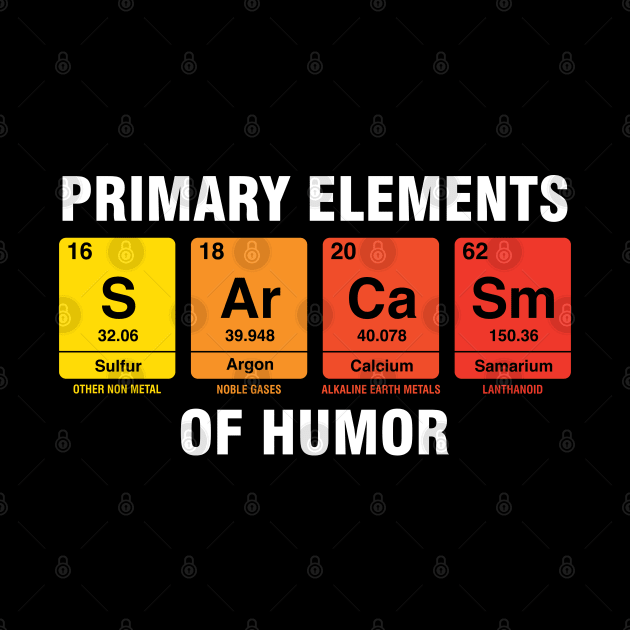 Sarcasm Humor Table Periodic Elements Mendeleev by ricardotito