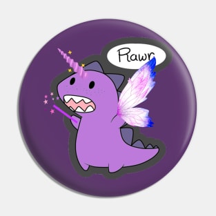 Fairy Dinosaur Rawr Pin