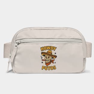 Howdy Putos Sarcastic Cowboy Sugar Skull Cowboy Bag
