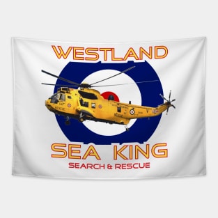 Westland Sea King Search and rescue helicopter in RAF roundel, Tapestry